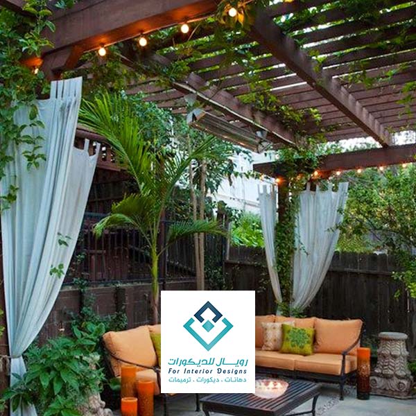 اشكال برجولات خشب بمكه