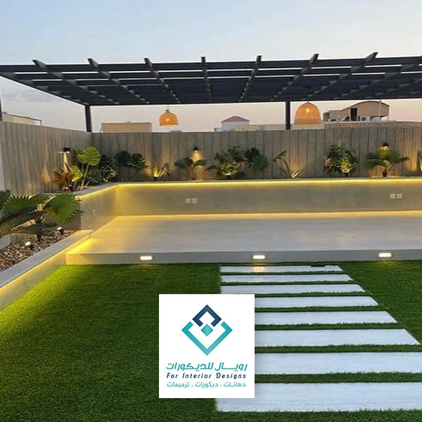 تنسيق حدائق عشب صناعي مكة