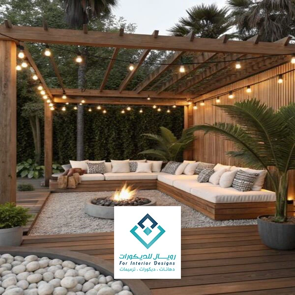 جلسات خارجية خشب مكة